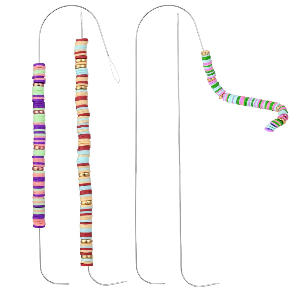 Beading Needle Fine - 4Pcs Big Eye Beading Needles Stainless