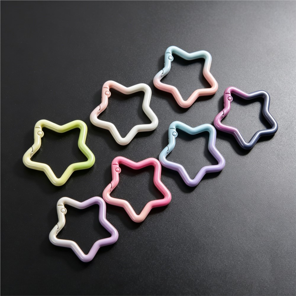 Jewelry Making Kit For Beginners - 5PCS Gradient Star Shape Spring Ring