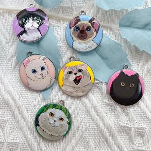 10pcs cartoon animal cat ename - Jewelry Making For Birthday Party recension och pris