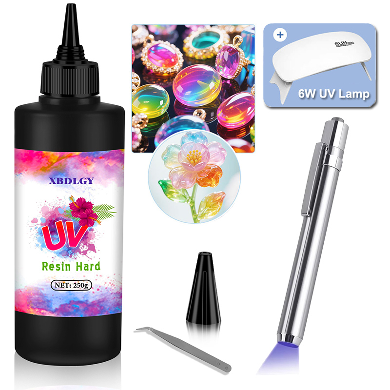 200g/250g/500g UV Resin Hard G - Jewelry Making Glue recension och pris