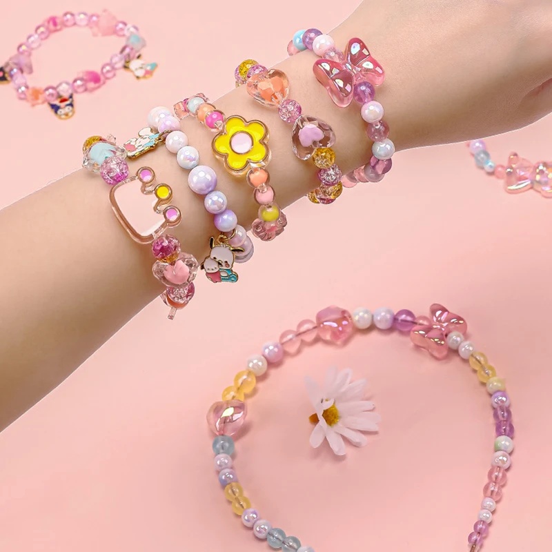 174pcs/Box Heart Acrylic Beads - Jewelry Making Kits For Kids recension och pris
