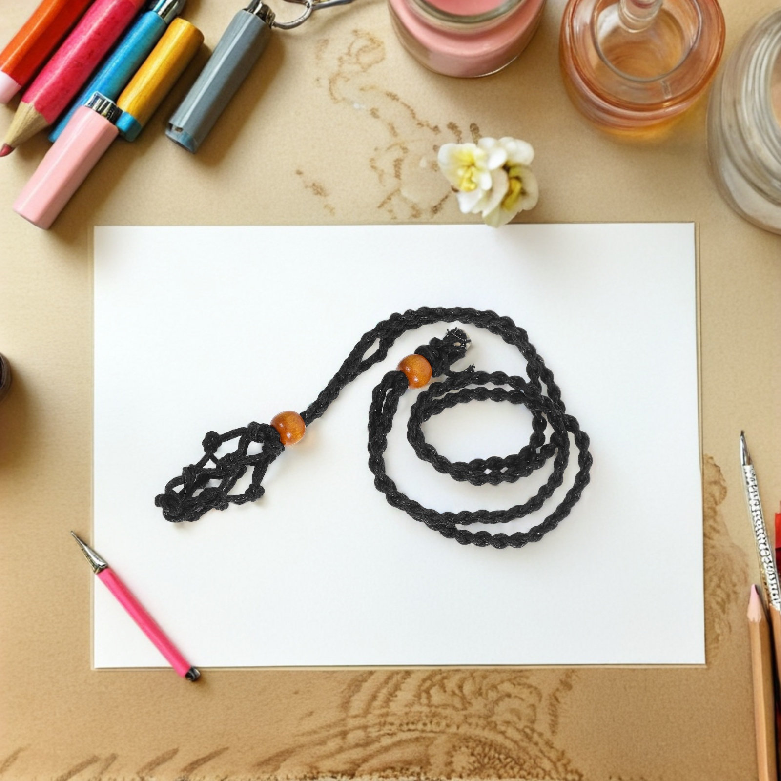 1Set Black Iron Wire and Waxed - Jewelry Making Kit For Beginners recension och pris
