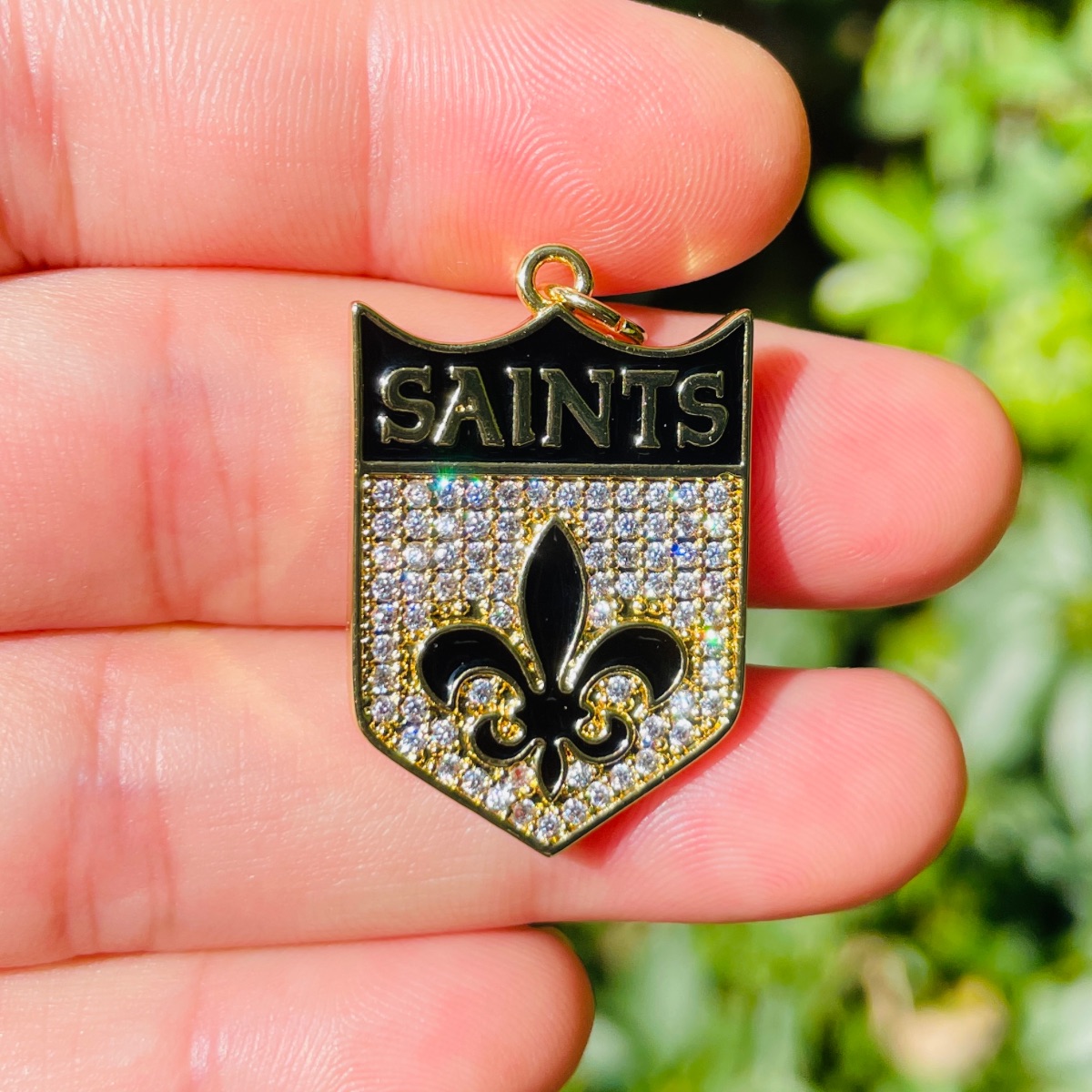5pcs Micro Pave Fleur De Lis S - Jewelry Making New Orleans recension och pris