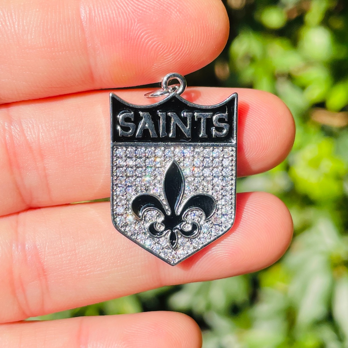 5pcs Micro Pave Fleur De Lis S - Jewelry Making New Orleans recension och pris