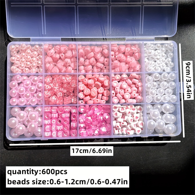 10-Piece Pink Alphabet Box, Ac - Jewelry Making Kit For Beginners recension och pris