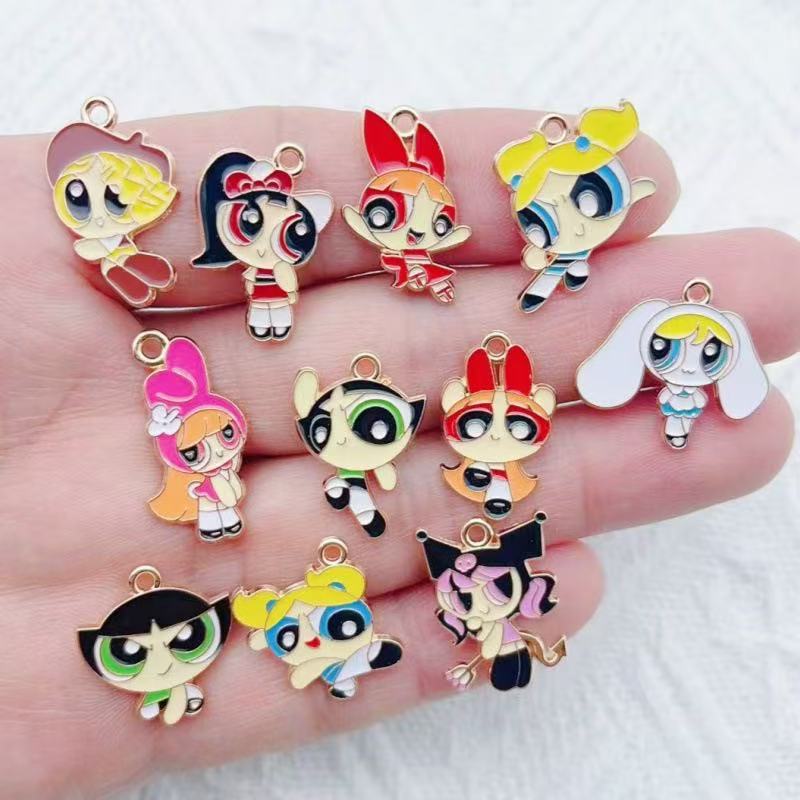 10pcs Alloy Oil-Dripping Carto - Jewelry Making For Birthday Party recension och pris