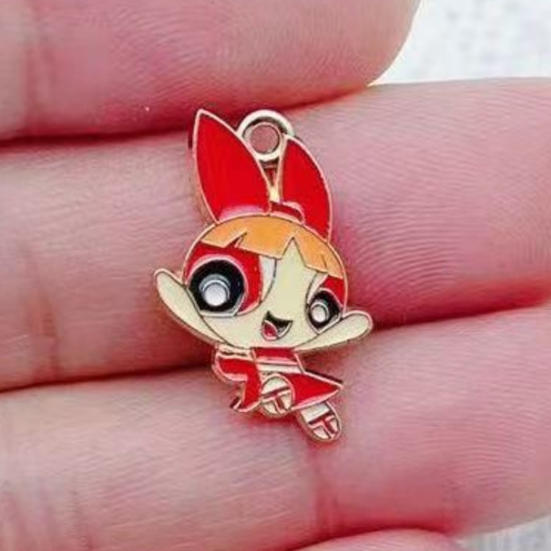 10pcs Alloy Oil-Dripping Carto - Jewelry Making For Birthday Party recension och pris
