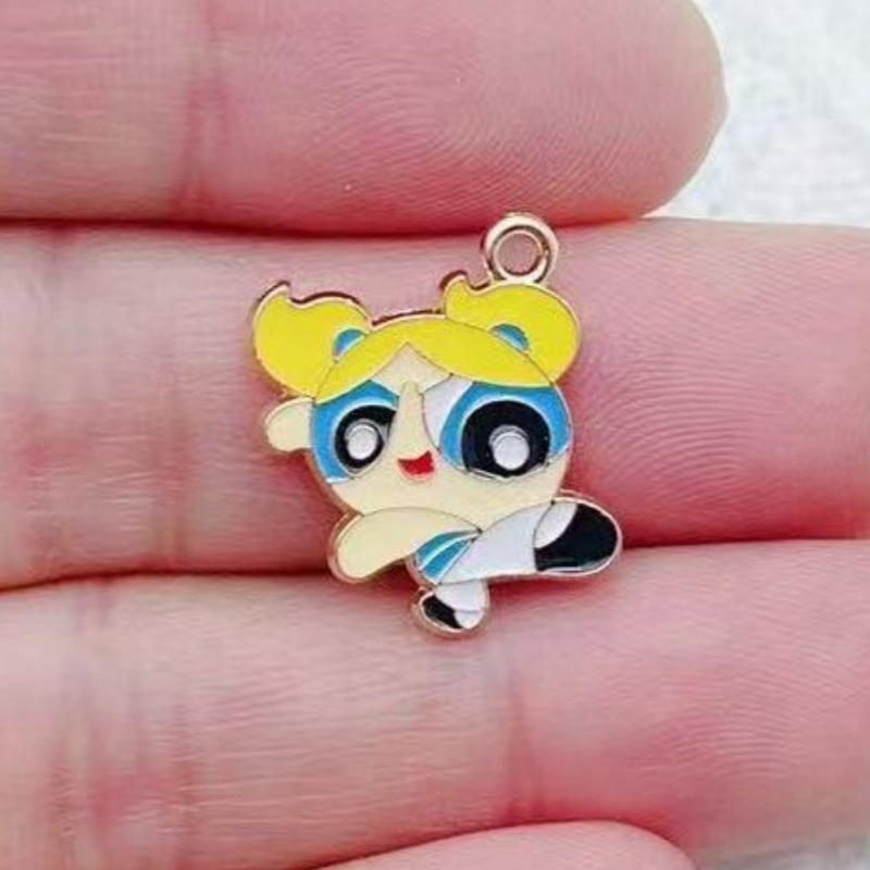 10pcs Alloy Oil-Dripping Carto - Jewelry Making For Birthday Party recension och pris