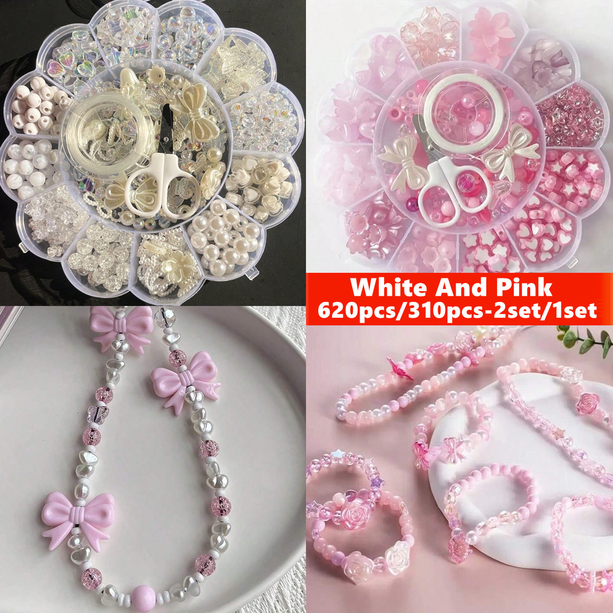 2Set/1Set 13 Grids Acrylic Flo - Jewelry Making For Birthday Party recension och pris