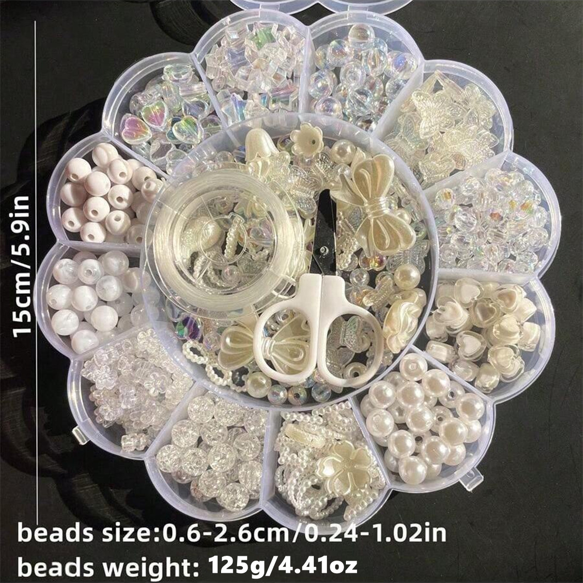 2Set/1Set 13 Grids Acrylic Flo - Jewelry Making For Birthday Party recension och pris