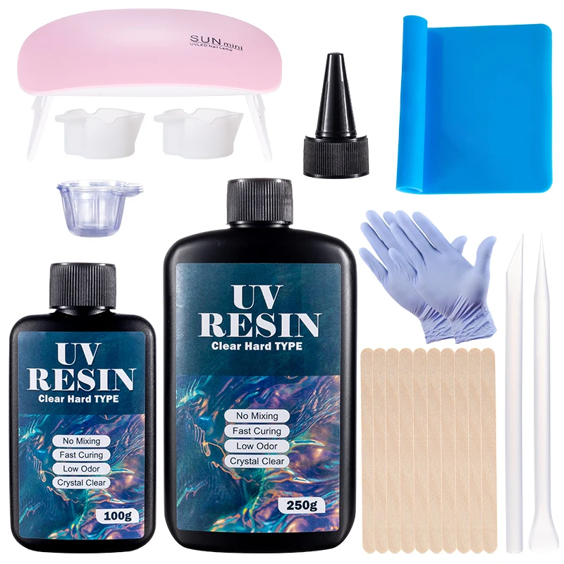 Hard UV Resin Glue Kit Fast Cu - Jewelry Making Glue recension och pris