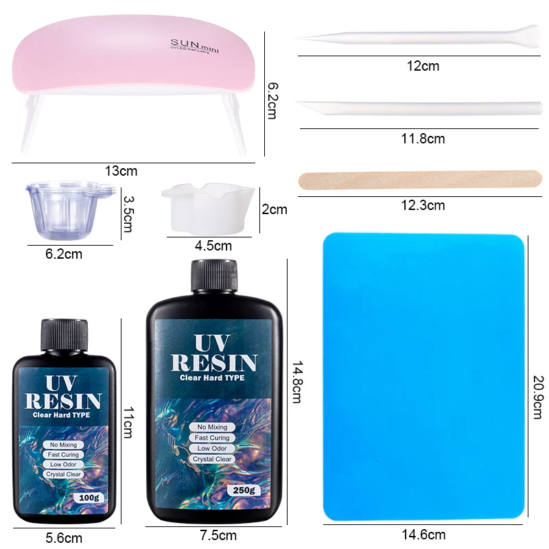 Hard UV Resin Glue Kit Fast Cu - Jewelry Making Glue recension och pris