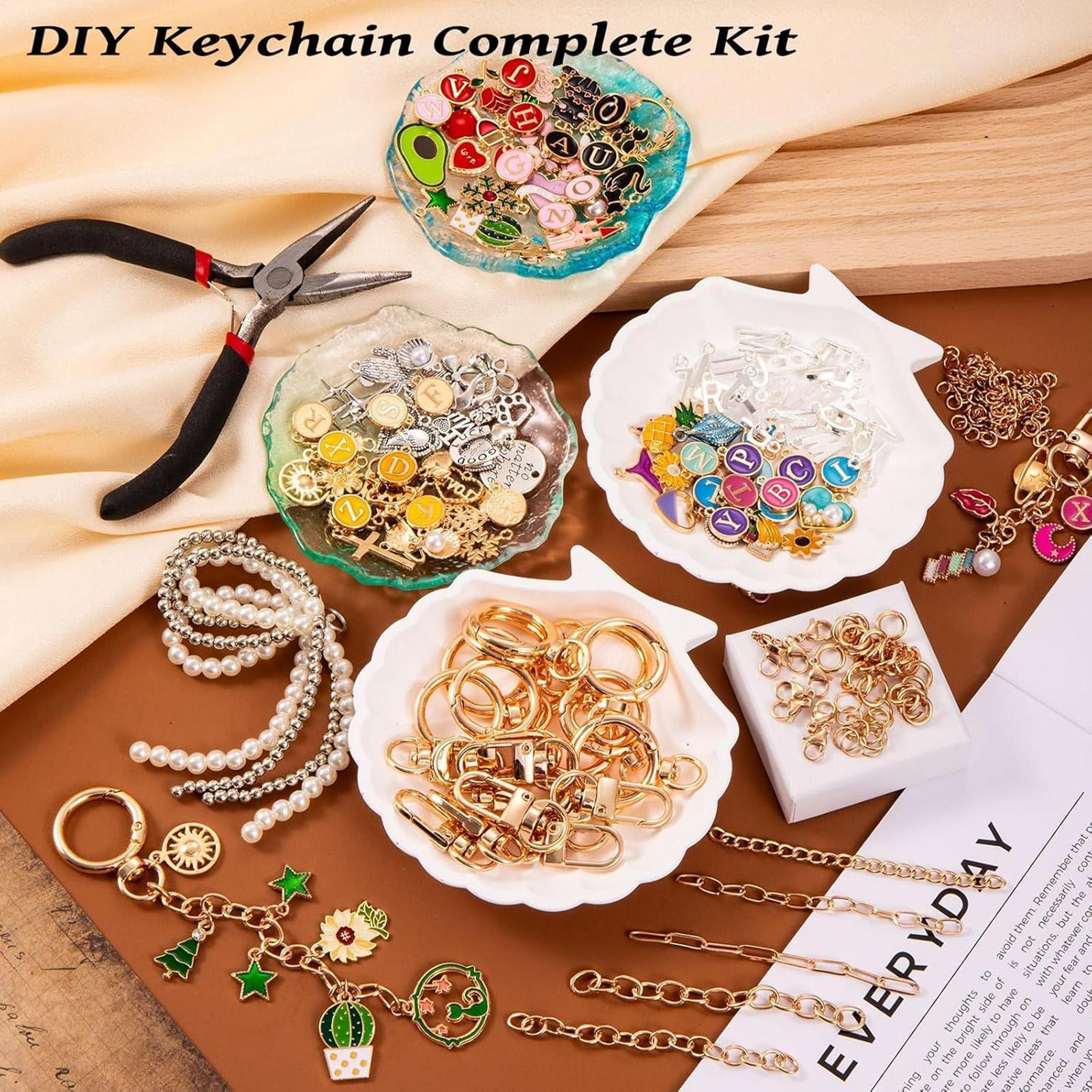 325 Pieces Bag Charm Keychain  - Jewelry Making Party For Adults recension och pris