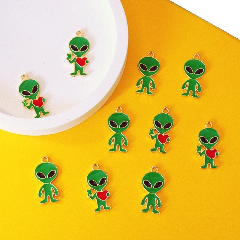 10pcs Simple Alien Alloy Drip  - Jewelry Making For Birthday Party recension och pris