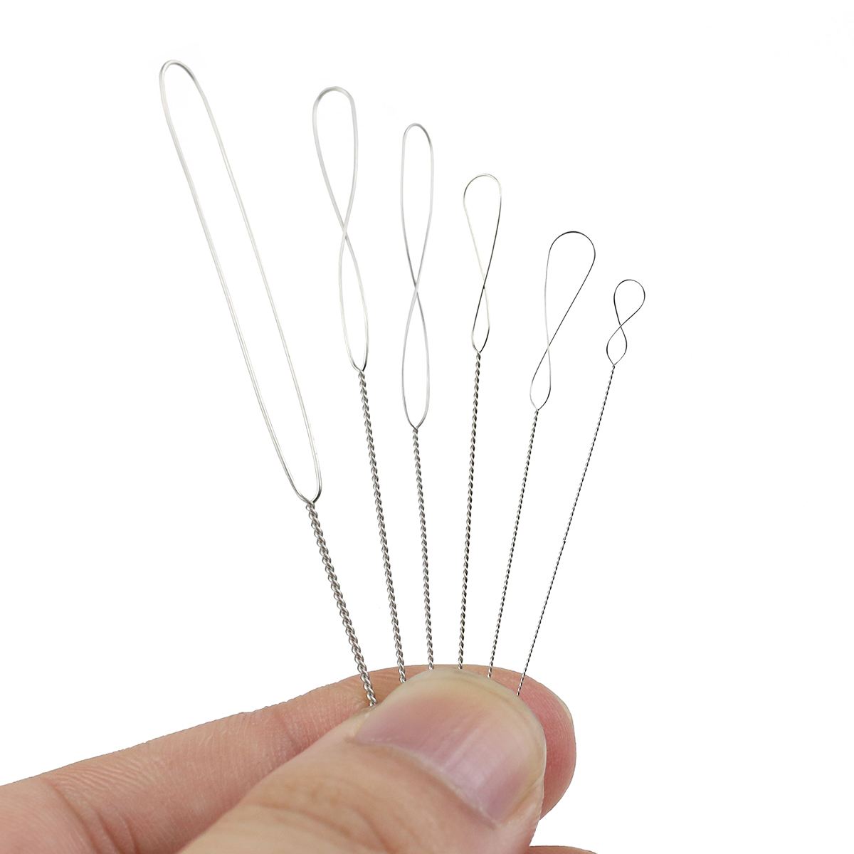 6Pcs/Lot 0.2-0.7mm Twisted Pin - Beading Needle Fine recension och pris