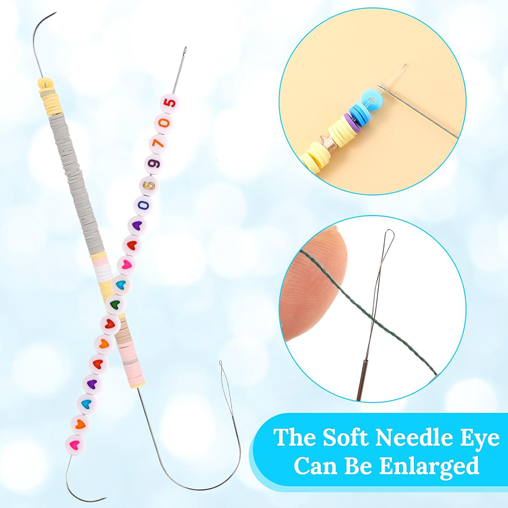 4Pcs Big Eye Beading Needles S - Beading Needle Fine recension och pris