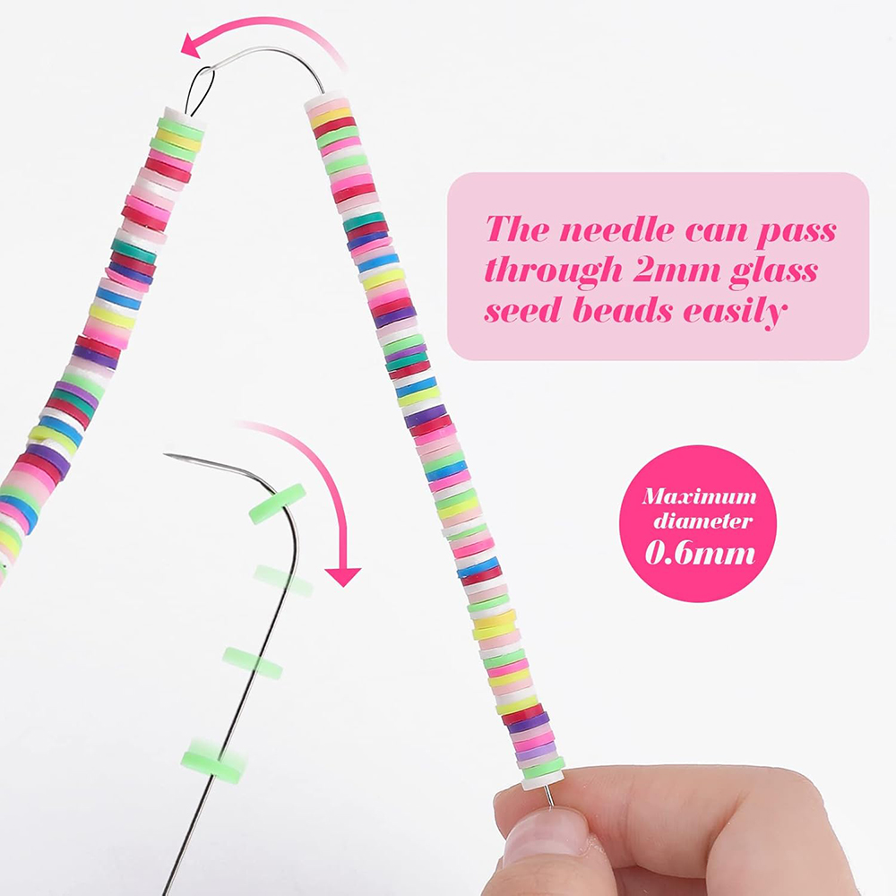 4Pcs Big Eye Beading Needles S - Beading Needle Fine recension och pris