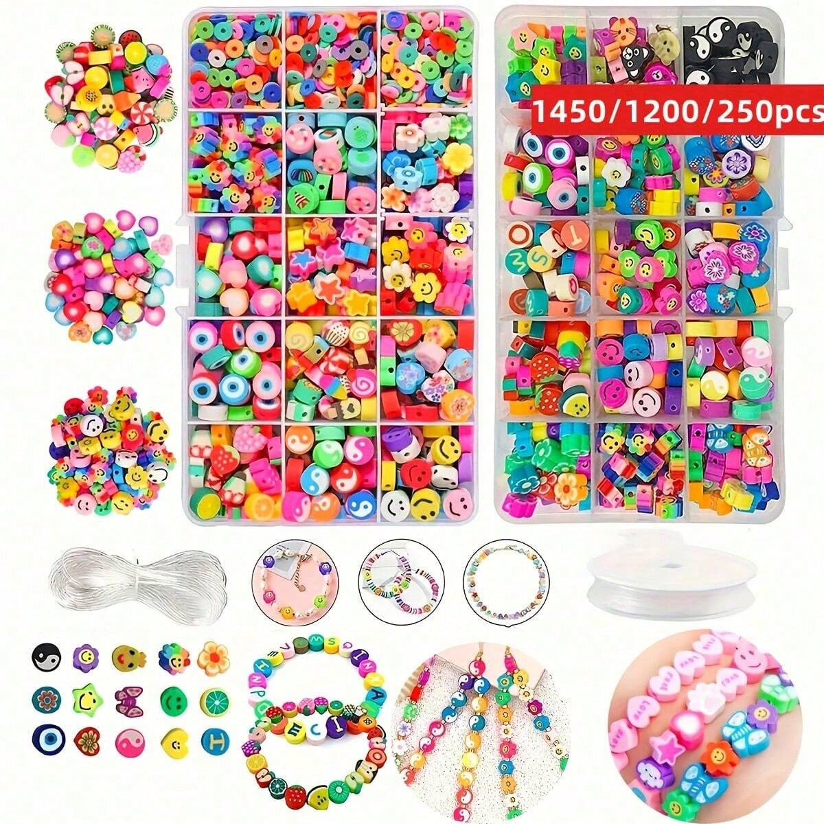 1450/1200/250pcs Polymer Clay  - Jewelry Making For Birthday Party recension och pris