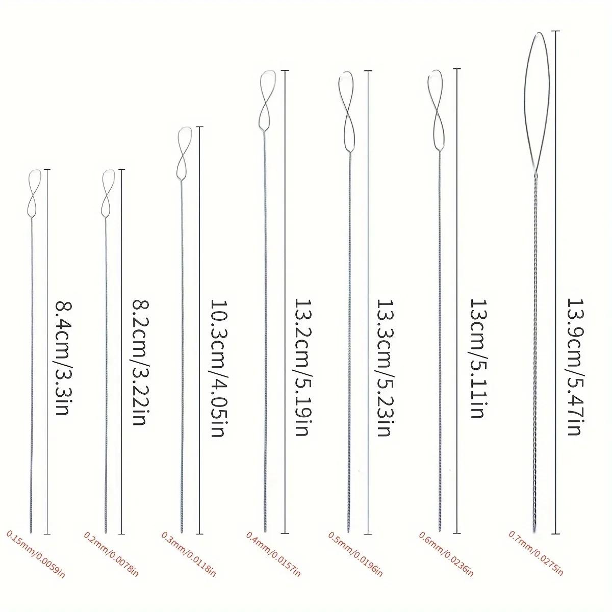 7pcs/set Stainless Steel Bead  - Beading Needle Fine recension och pris