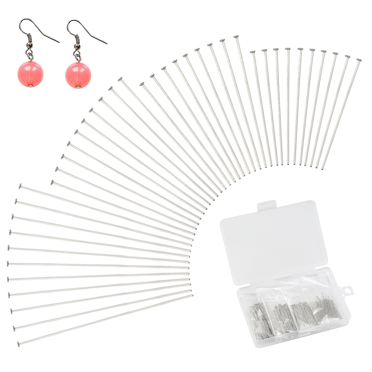 400pcs/box 35-50mm Stainless S - Beading Needle Fine recension och pris