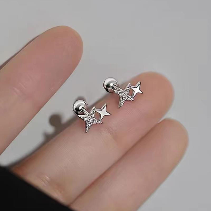 925 Silver Needle Zircon Star  - Beading Needle Fine recension och pris