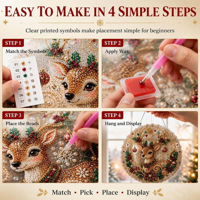 Pearl Diamond Painting Suncatc - Jewelry Making Board recension och pris