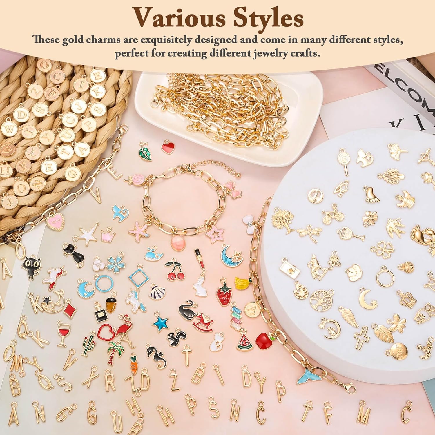 417Pcs Charm Bracelet Making K - Jewelry Making Party For Adults recension och pris