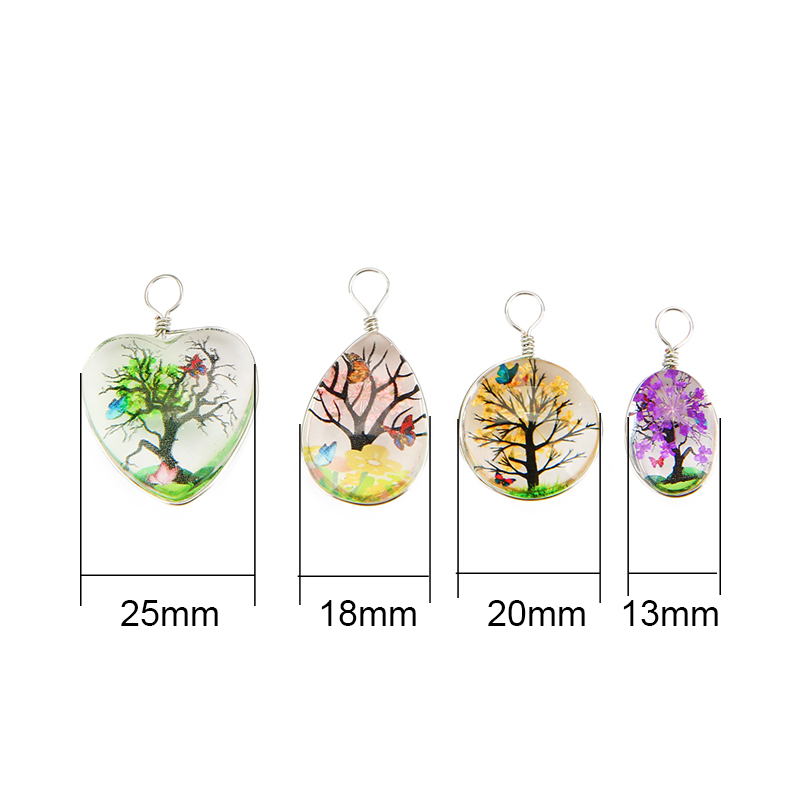 5pcs Colorful Tree Crystal Gla - Jewelry Making Beginners recension och pris