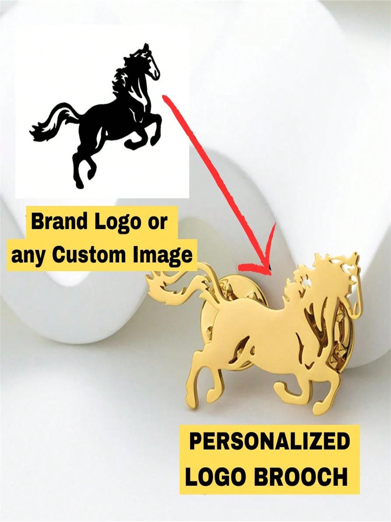Personalized custom brooch, mo - Jewelry Making Board recension och pris