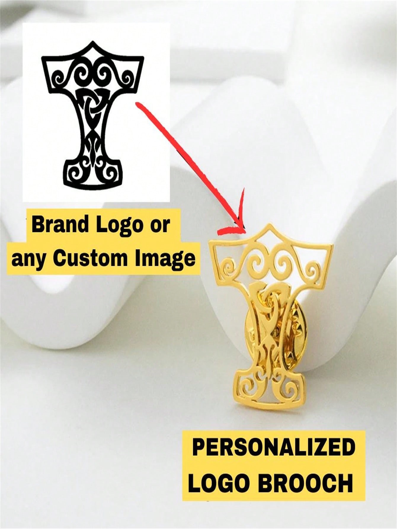 Personalized custom brooch, mo - Jewelry Making Board recension och pris