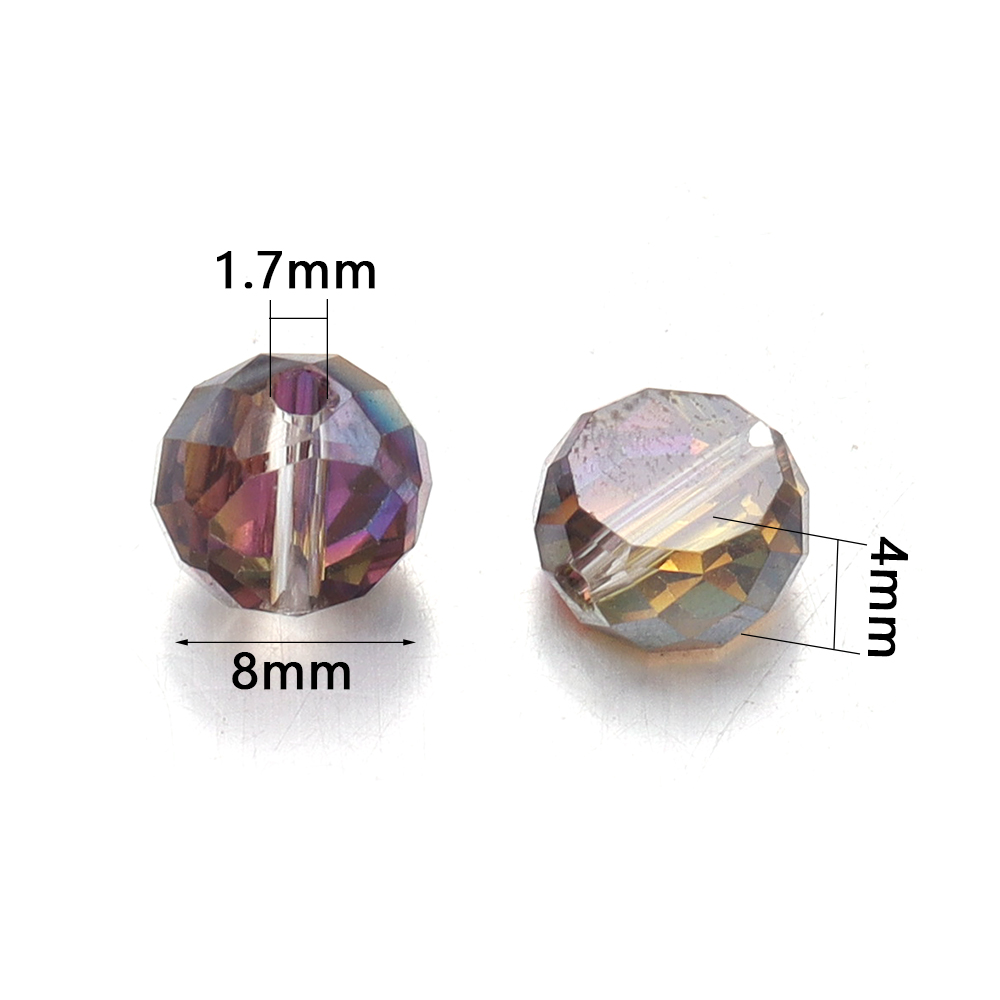 30pcs/lot 8mm Colorful Plated  - Jewelry Making Beginners recension och pris