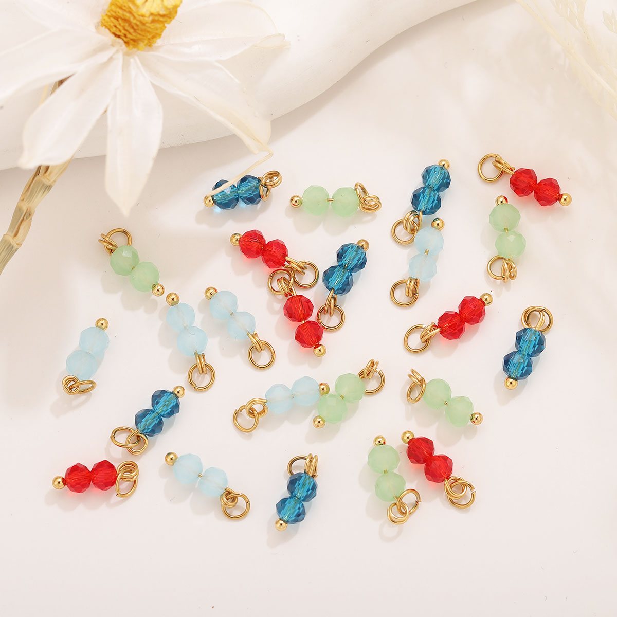 10pcs Colored Crystal Double B - Jewelry Making Beginners recension och pris