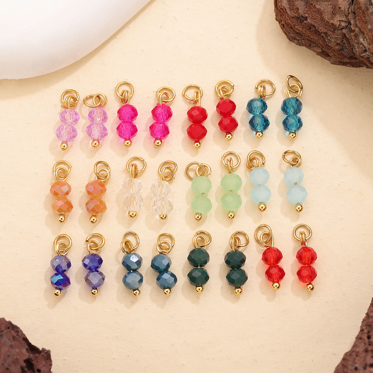 10pcs Colored Crystal Double B - Jewelry Making Beginners recension och pris