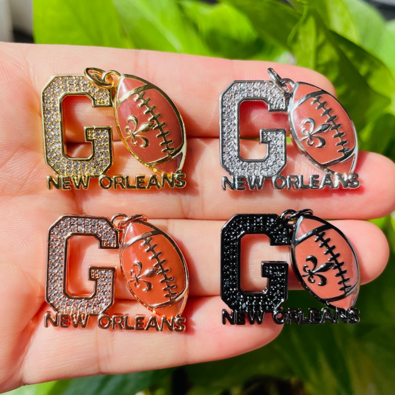 5pcs Micro Pave GO NEW ORLEANS - Jewelry Making New Orleans recension och pris