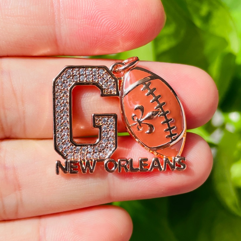 5pcs Micro Pave GO NEW ORLEANS - Jewelry Making New Orleans recension och pris