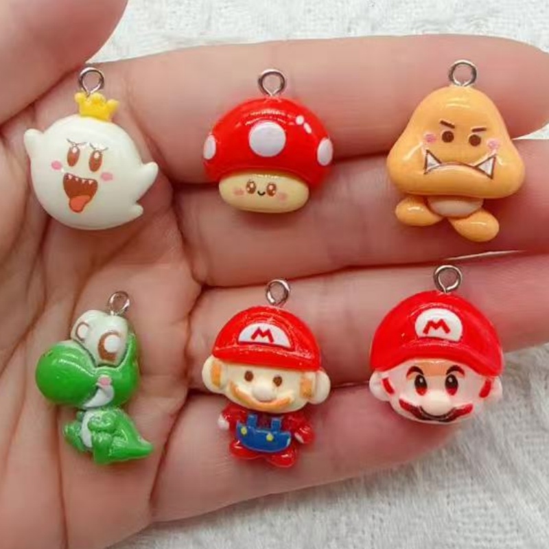 10pcs resin cartoon pendant, D - Jewelry Making For Birthday Party recension och pris