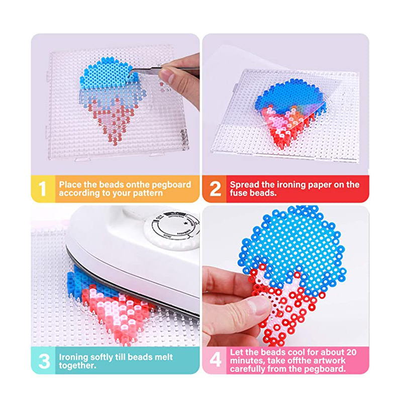 4Pcs 2.6mm Hama Beads Square L - Jewelry Making Board recension och pris