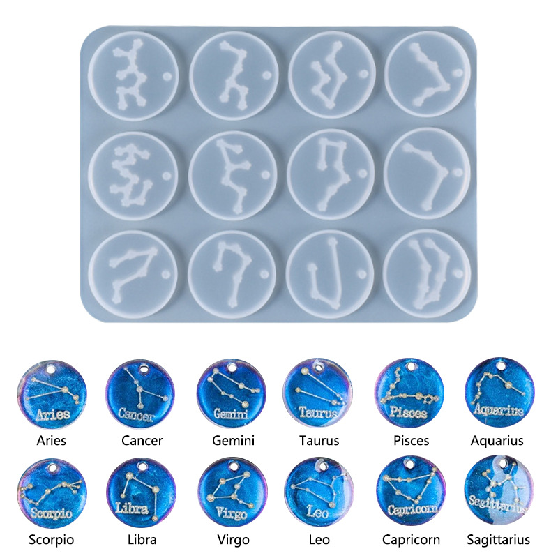 12 Holes Constellation Pendant - Jewelry Making Glue recension och pris