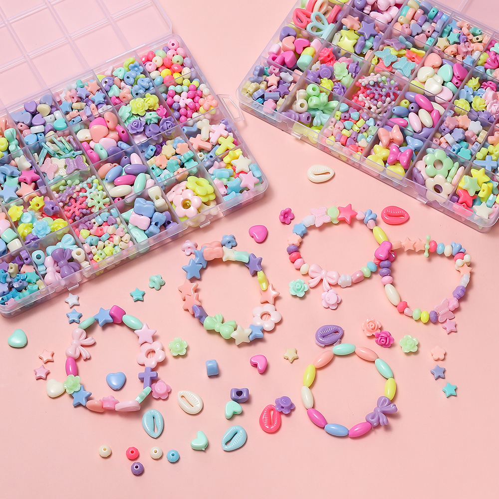 1 Box Colorful Acrylic Pony Be - Jewelry Making For Birthday Party recension och pris