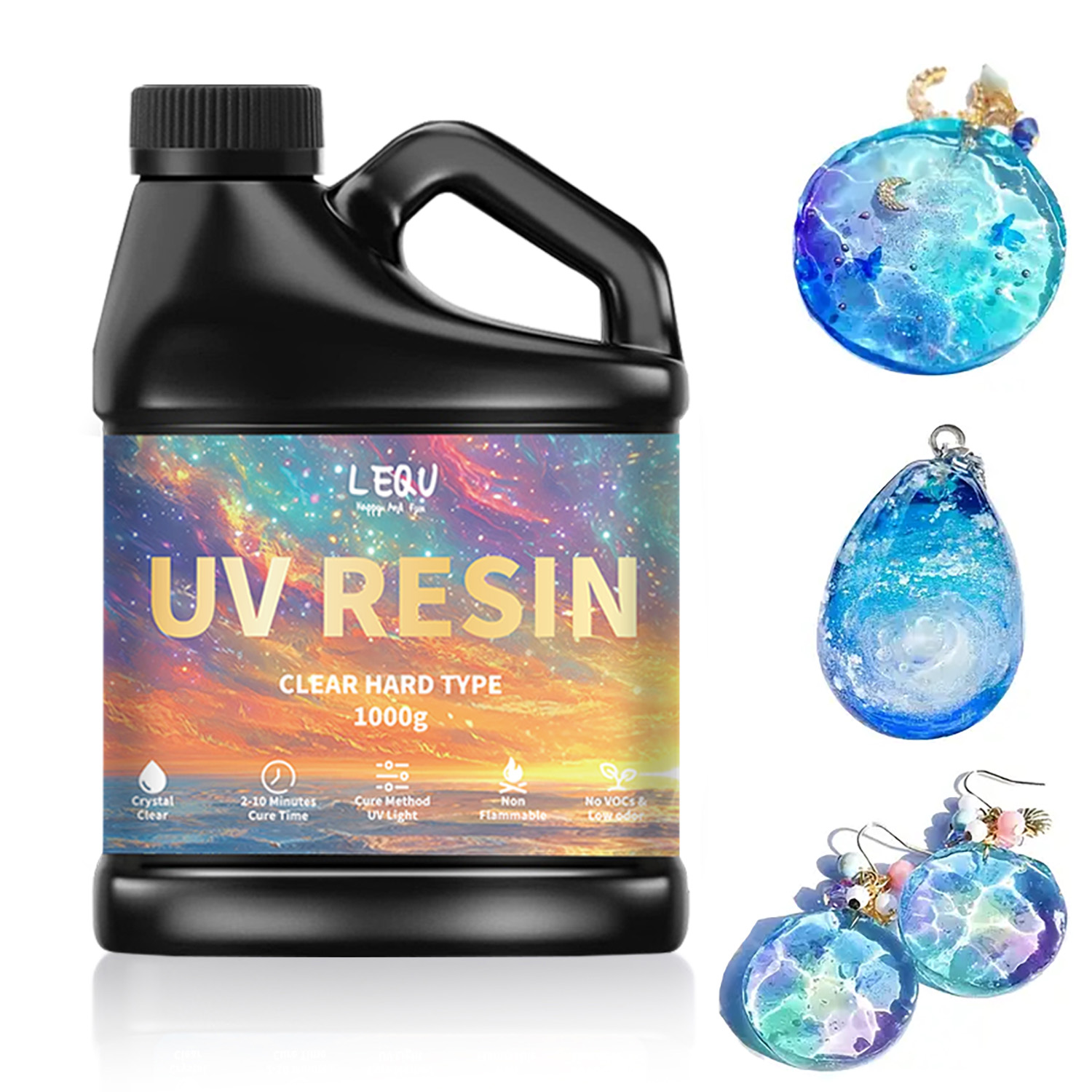 100/200/500/1000g UV Epoxy Res - Jewelry Making Glue recension och pris